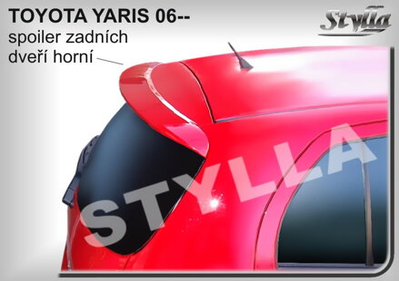 Spojler dverí horný Stylla - Toyota Yaris 2005-2011