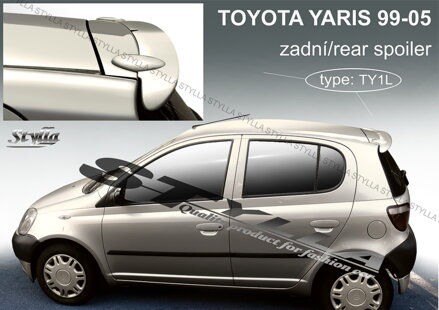 Spojler dverí horný Stylla - Toyota Yaris 1999-2005