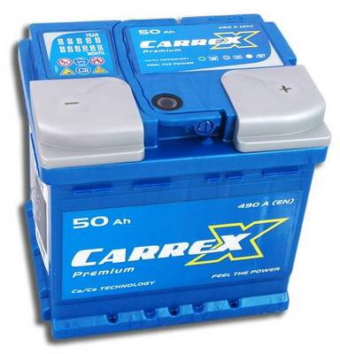 Autobatéria Carrex Premium 12V 50Ah 490A