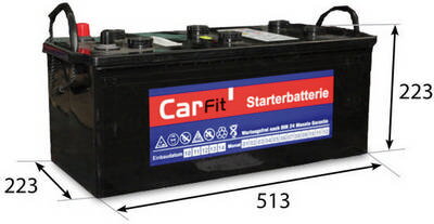 Autobatéria CarFit 12V 180Ah 1100A