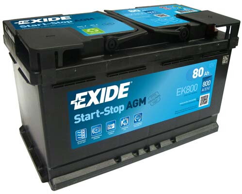 Autobatéria Exide AGM 12V 80Ah 800A - EK800