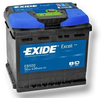 Autobatéria Exide Excell 12V 50Ah 450A - EB500
