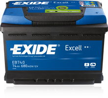 Autobatéria Exide Excell 12V 60Ah 390A - EB604