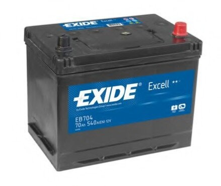 Autobatéria Exide Excell 12V 70Ah 540A - EB704