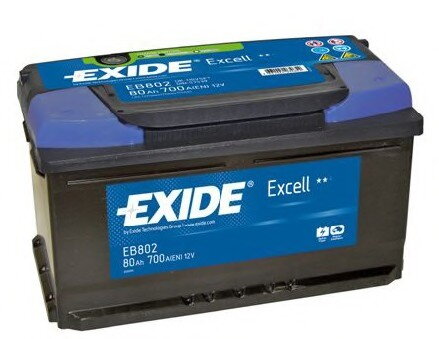 Autobatéria Exide Excell 12V 80Ah 700A - EB802