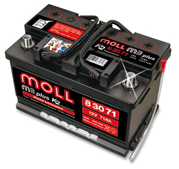 Autobatéria Moll M3 Plus K2 - 12V 75Ah