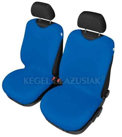 Autotričká na predné sedačky z bavlny - Modré svetlé 2ks