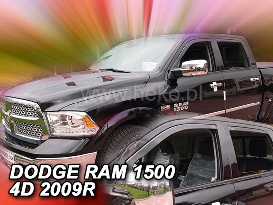Deflektory - Dodge Ram 1500 od 2009 (+zadné)