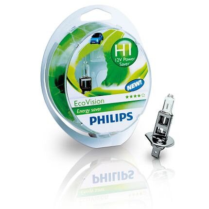 PHILIPS EcoVision 12V H1 55W P14,5s - set 2ks