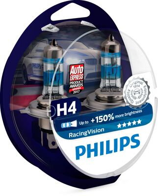 Autožiarovky Philips RacingVision +150% H4 12V 60/55W
