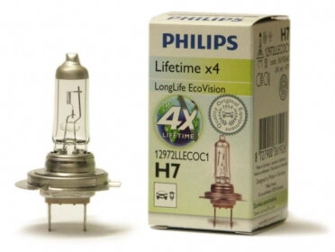 PHILIPS LongerLife Ecovision 12V H7 55W PX26d - 1ks