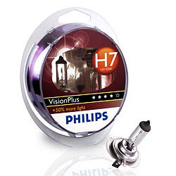 PHILIPS VisionPlus 12V H7 55W PX26D - set 2ks