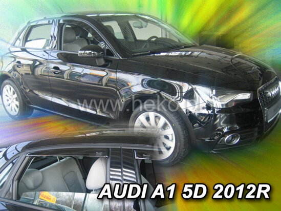 Deflektory - Audi A1 5-dverí 2010-2018 (+zadné)