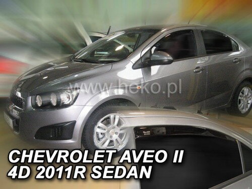 Deflektory - Chevrolet Aveo Sedan od 2011 (+zadné)