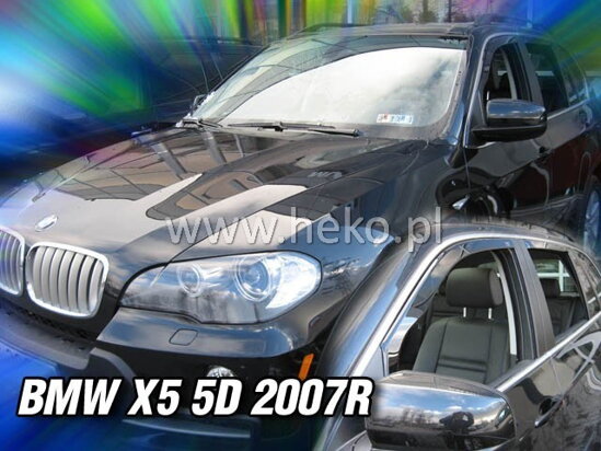 Deflektory - BMW X5 (E70) 2006-2013 (+zadné)