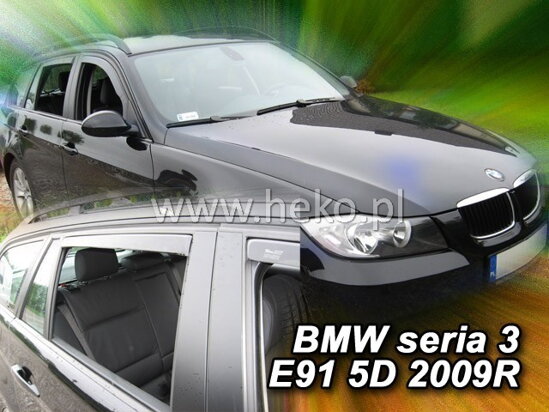 Deflektory - BMW 3 (E91) Combi 2005-2012 (+zadné)