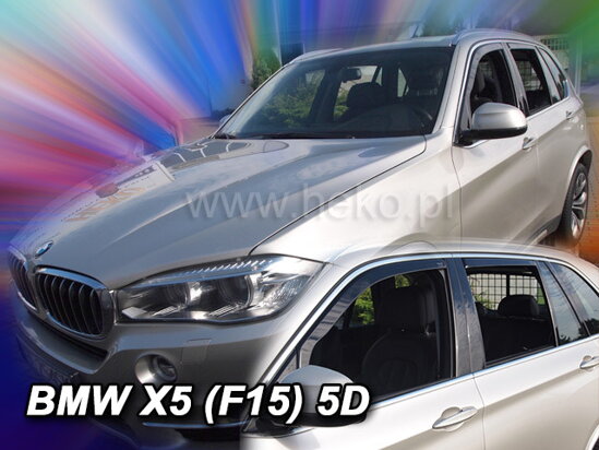 Deflektory - BMW X5 (F15) od 2013 (+zadné)