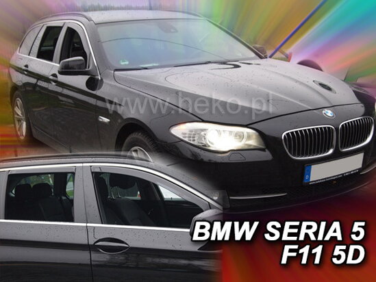Deflektory - BMW 5 (F11) Combi 2010-2016 (+zadné)