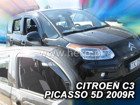 Deflektory - Citroen C3 Picasso 2009-2017 (predné)