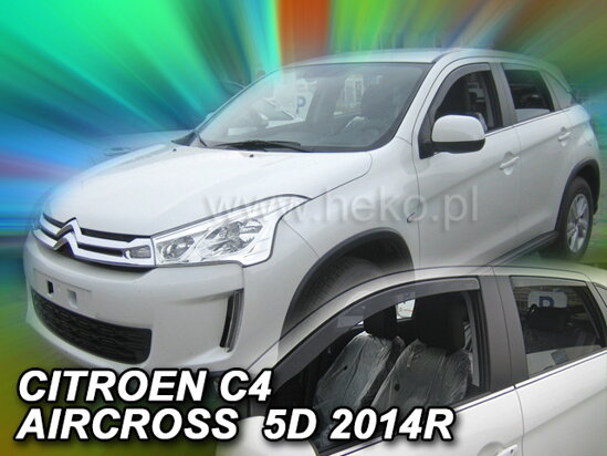 Deflektory - Citroen C4 AirCross od 2012 (+zadné)