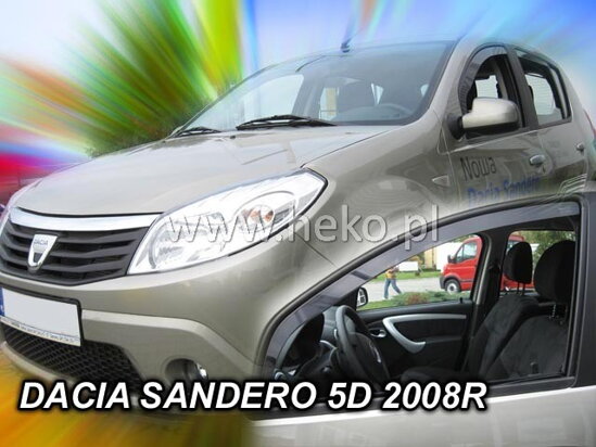 Deflektory - Dacia Sandero 2008-2012 (predné)