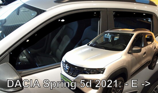 Deflektory - Dacia spring od 2021 (+zadné)