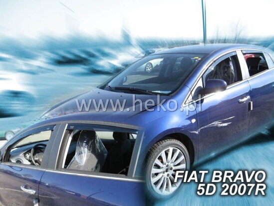 Deflektory - Fiat Bravo od 2007 (+zadné)