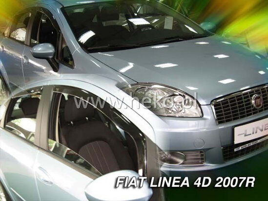 Deflektory - Fiat Linea od 2007 (+zadné)