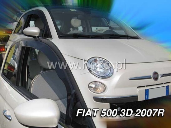 Deflektory - Fiat 500 od 2007 (predné)