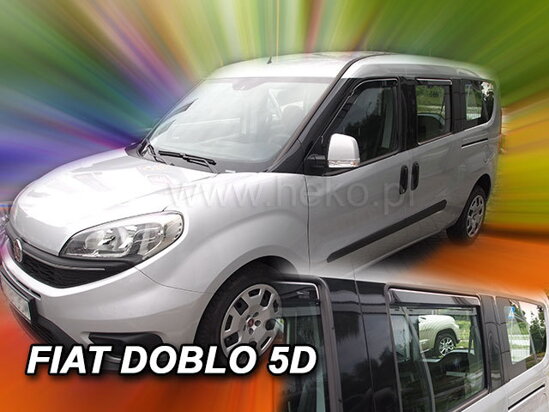 Deflektory - Fiat Doblo od 2010 (+zadné)