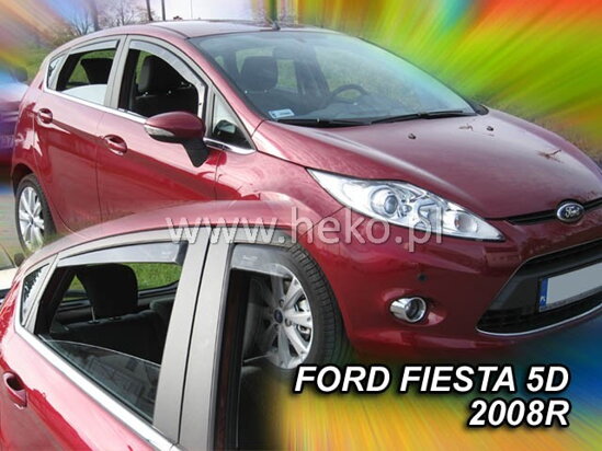 Deflektory - Ford Fiesta 5-dverí 2008-2017 (+zadné)