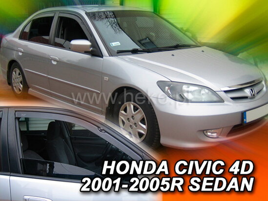 Deflektory - Honda Civic Sedan 2001-2006 (predné)