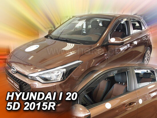 Deflektory - Hyundai i20 2014-2020 (+zadné)