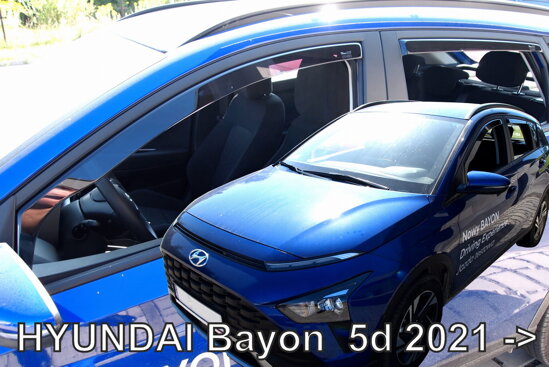 Deflektory - Hyundai Bayon od 2021 (+zadné)