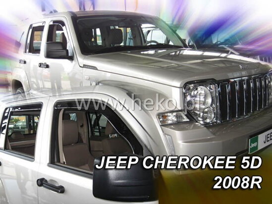Deflektory - Jeep Cherokee 2007-2012 (+zadné)