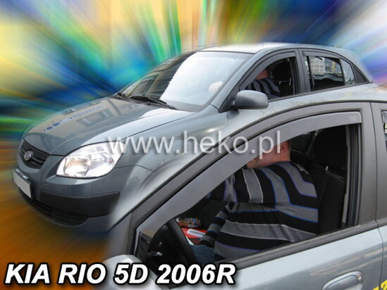 Deflektory - Kia Rio 2005-2011 (predné)