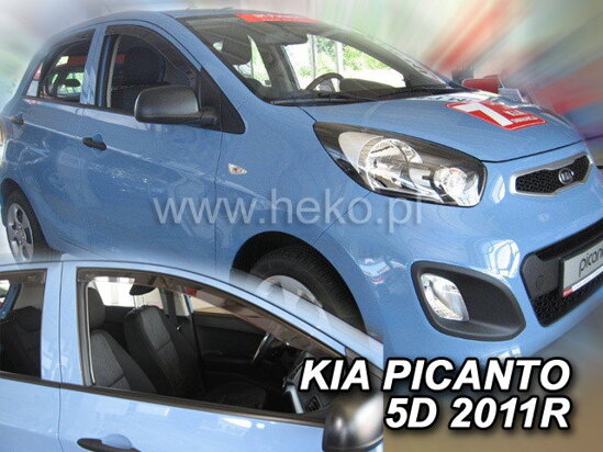 Deflektory - Kia Picanto 5-dverí 2011-2017 (predné)