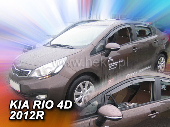 Deflektory - Kia Rio 2011-2017 (predné)