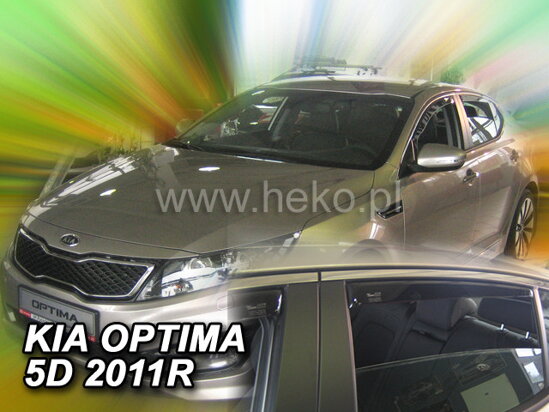 Deflektory - Kia Optima 2010-2015 (+zadné)