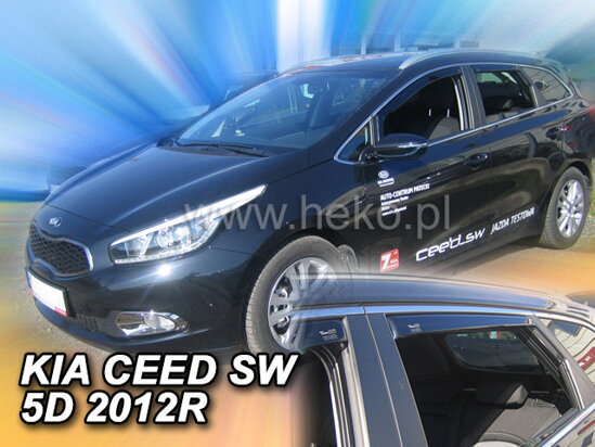 Deflektory - Kia Ceed Combi 2012-2018 (+zadné)