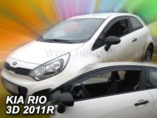 Deflektory - Kia Rio 3-dvere 2011-2017 (predné)