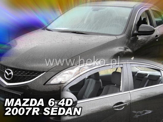 Deflektory - Mazda 6 Sedan 2008-2012 (+zadné)