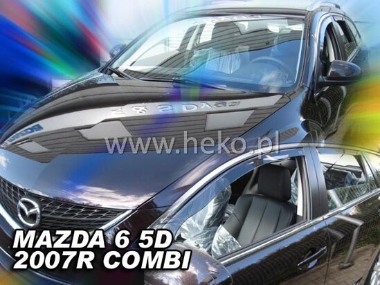 Deflektory - Mazda 6 Combi 2008-2012 (+zadné)