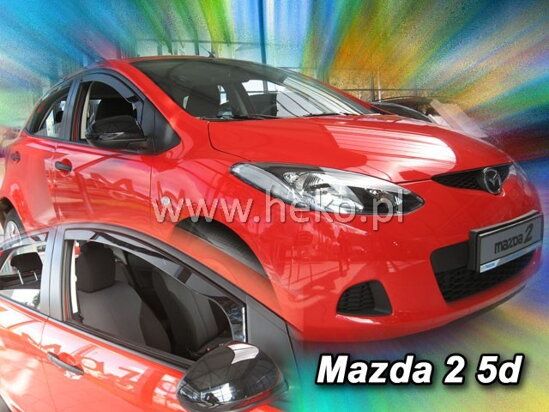 Deflektory - Mazda 2 2009-2014 (predné)