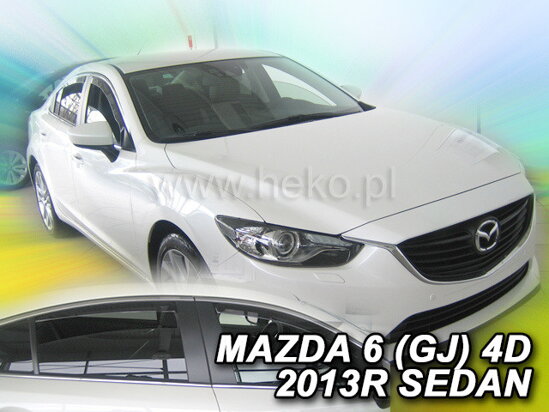 Deflektory - Mazda 6 Sedan od 2012 (+zadné)