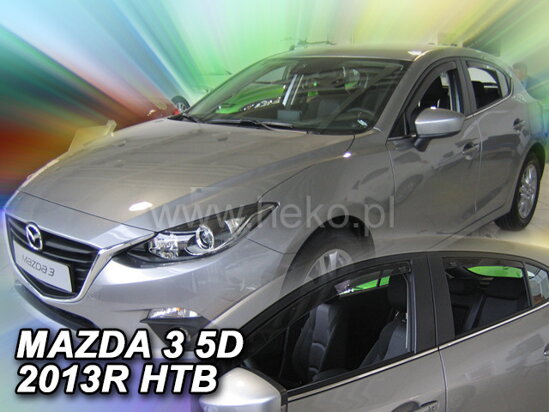 Deflektory - Mazda 3 Sedan 2013-2019 (+zadné)