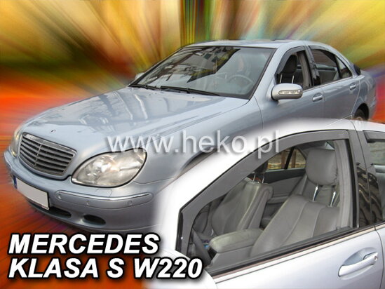 Deflektory - Mercedes S W220 1998-2005 (predné)