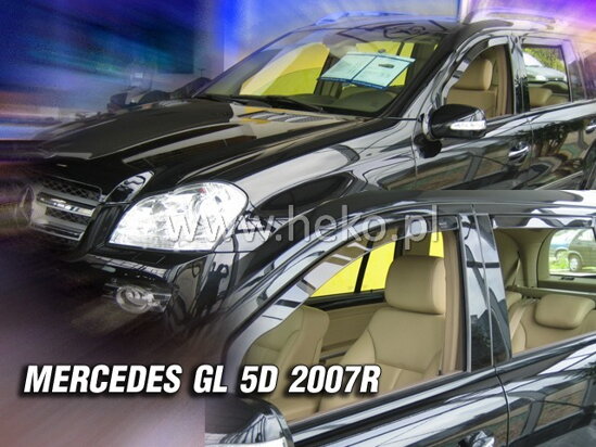 Deflektory - Mercedes GL X164 2007-2012 (+zadné)