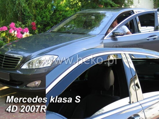 Deflektory - Mercedes S W221 2005-2013 (+zadné)