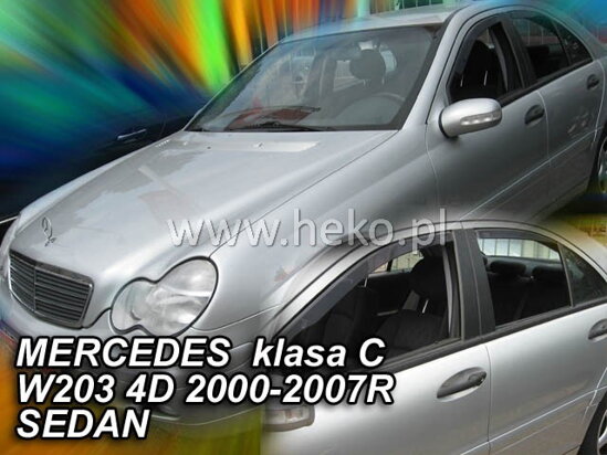 Deflektory - Mercedes C W203 Sedan 2000-2007 (+zadné)